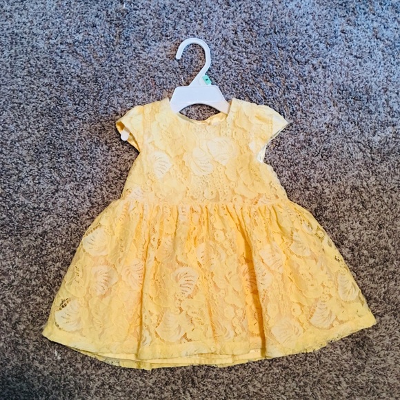 The Children's Place Other - Buttercup Yellow Lace Dress -12-18 months